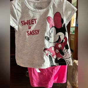 Disney Minnie Mouse Baby shorts set 24 months NWT